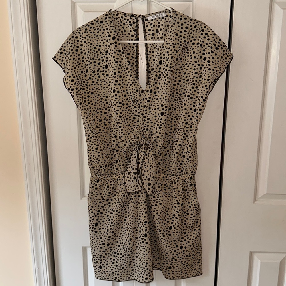 Women’s leopard print romper